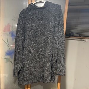 Chic Heather Gray Turtleneck Sweater